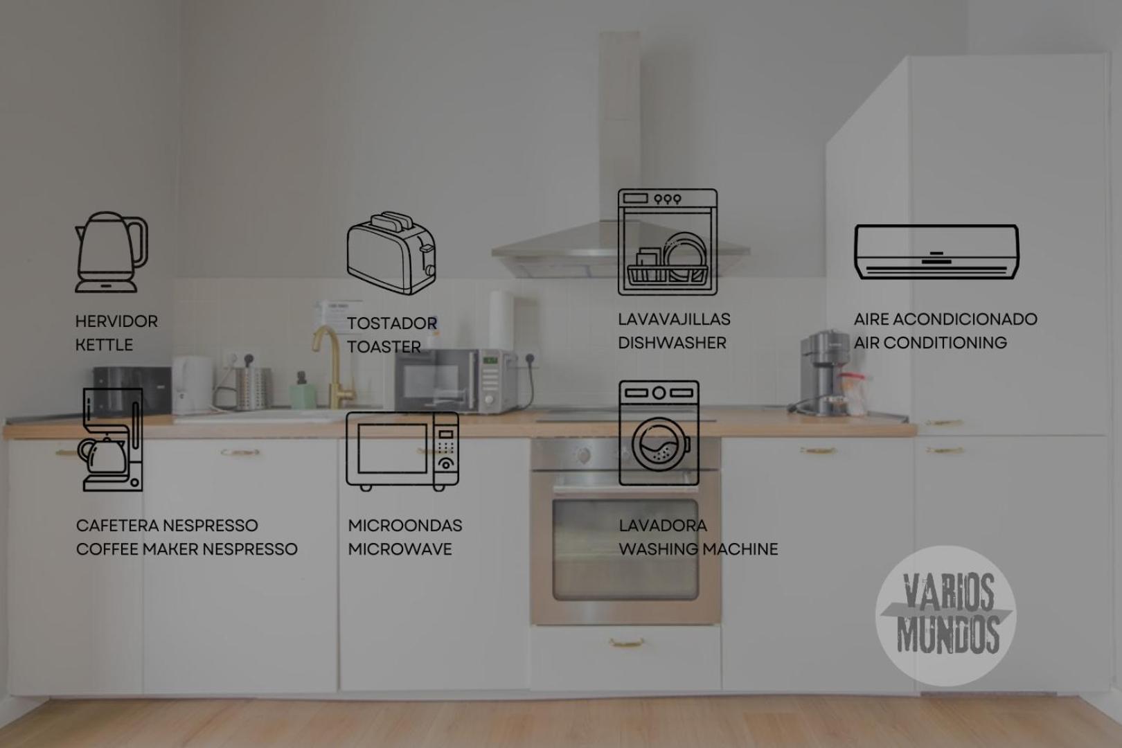 Modern Apt & Cool Interior Design A 20 Metros Del Retiro E1 Мадрид Экстерьер фото